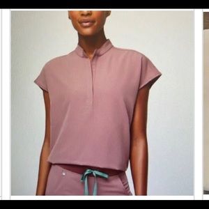 FIGS MAUVE LIMITED EDITION COLOR RAFELA TOP IN LARGE